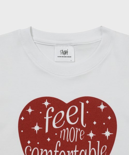 SLOW RECORD HOUSE（スローレコードハウス）の「フィルモアハートクロップ半袖Tシャツ_ホワイト（Tシャツ/カットソー・レディース・その他・OS）」の4枚目の写真