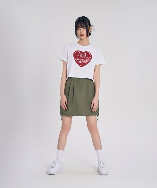 SLOW RECORD HOUSE（スローレコードハウス）の「フィルモアハートクロップ半袖Tシャツ_ホワイト（Tシャツ/カットソー・レディース・その他・OS）」の12枚目の写真