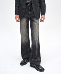 DECET（デケト）の「Dawn Semi Flared Jeans DCPT044CRBlackB（デニムパンツ）」