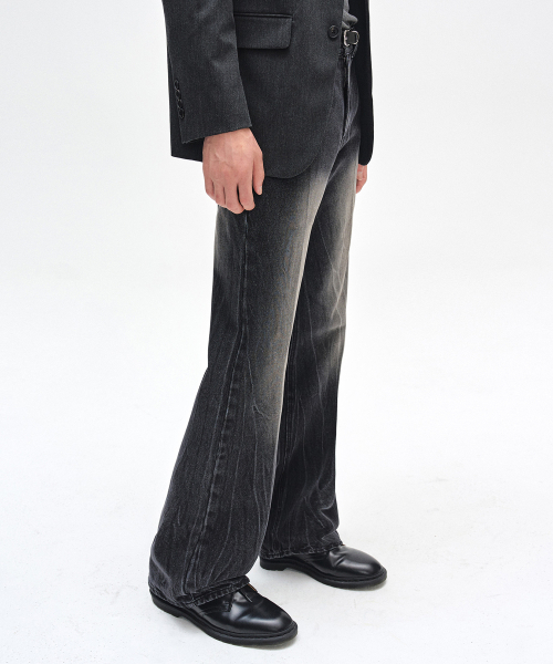 DECET（デケト）の「Dawn Semi Flared Jeans DCPT044CRBlackB（デニムパンツ・レディース・その他・26/28/30/32/34）」の12枚目の写真