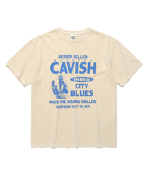 Cavish | PIGMENT CITY BLUES SS TEE IVORY(CV2EMUT513A)(Tシャツ/カットソー)