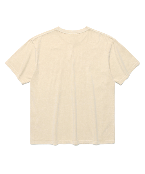Cavish（カビシ）の「PIGMENT CITY BLUES SS TEE IVORY(CV2EMUT513A)（Tシャツ/カットソー・レディース・アイボリー・SMALL/MEDIUM/LARGE/X-LARGE）」の2枚目の写真