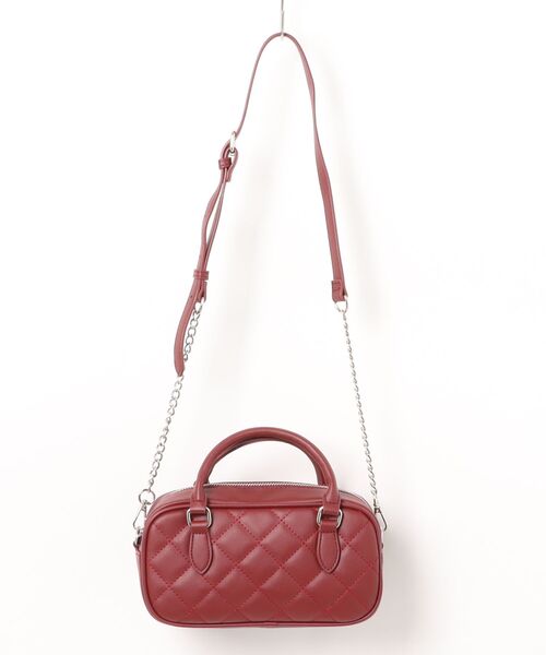 archives（アルシーヴ）の「’キルトスクエアバッグ’（ショルダーバッグ・レディース・ブラック×ホワイト/ブラック/ワイン・FREE）」の18枚目の写真