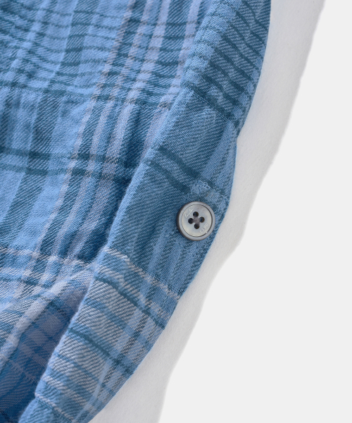Diamond Layla(ダイアモンドレイラ)の「UV Crinkle Washed Deep Blue Check Shirt S172(シャツ/ブラウス・レディース・その他・SMALL/MEDIUM/LARGE/X-LARGE)」の8枚目の写真