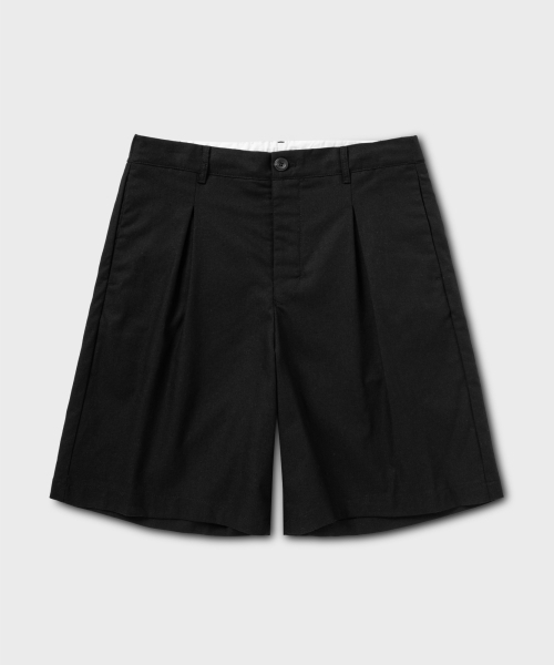 NONBLANK（ノンブランク）の「ワイドフィットリネンハーフパンツ_BLACK（その他パンツ・メンズ・その他・MEDIUM/SMALL/LARGE/X-LARGE）」の2枚目の写真