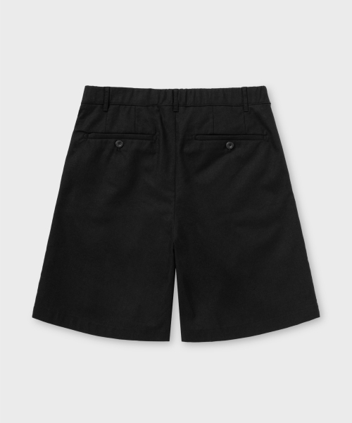 NONBLANK（ノンブランク）の「ワイドフィットリネンハーフパンツ_BLACK（その他パンツ・メンズ・その他・MEDIUM/SMALL/LARGE/X-LARGE）」の3枚目の写真