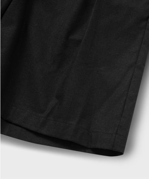 NONBLANK（ノンブランク）の「ワイドフィットリネンハーフパンツ_BLACK（その他パンツ・メンズ・その他・MEDIUM/SMALL/LARGE/X-LARGE）」の6枚目の写真