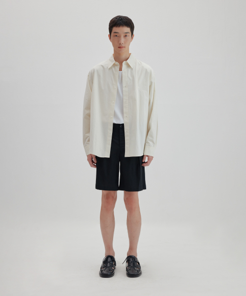 NONBLANK（ノンブランク）の「ワイドフィットリネンハーフパンツ_BLACK（その他パンツ・メンズ・その他・MEDIUM/SMALL/LARGE/X-LARGE）」の10枚目の写真