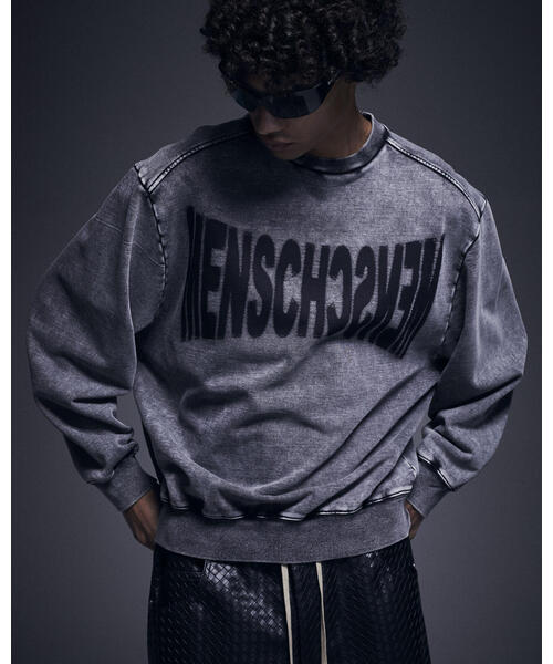 DANKE SCHON(ダンケシェーン)の「DankeSchon/ダンケシェーン/CHEMICAL SWEAT CREWNECK(スウェット・レディース・ブラック・M/L)」の6枚目の写真