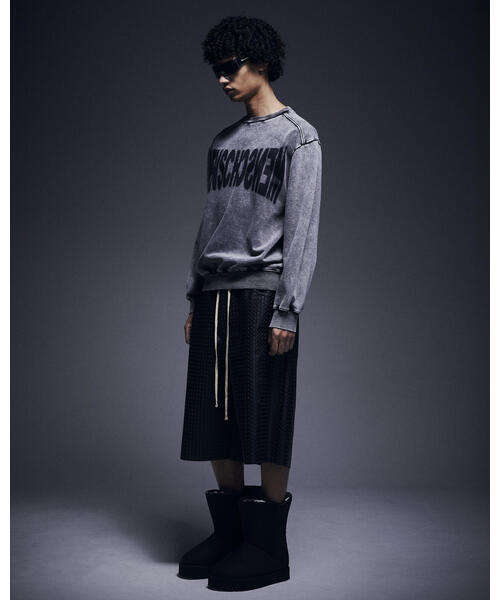 DANKE SCHON(ダンケシェーン)の「DankeSchon/ダンケシェーン/CHEMICAL SWEAT CREWNECK(スウェット・レディース・ブラック・M/L)」の7枚目の写真