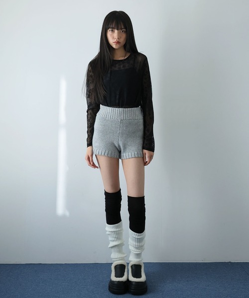 Ulysses(ユリシス)の「星柄シアーカットソー(Tシャツ/カットソー・レディース・ブラック/ホワイト・F)」の6枚目の写真