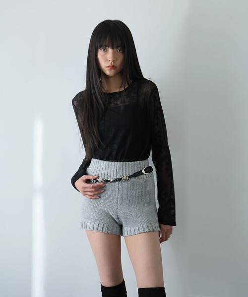 Ulysses(ユリシス)の「星柄シアーカットソー(Tシャツ/カットソー・レディース・ブラック/ホワイト・F)」の12枚目の写真