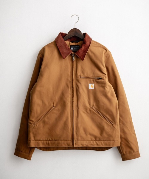 Carhartt（カーハート）の「Carhartt カーハート DUCK DETROIT JACKET  BLANKET LINED オーバーサイズ襟コーデュロイデトロイトジャケット（カバーオール・メンズ・ブラック/ブラウン・L/XL/M）」の13枚目の写真