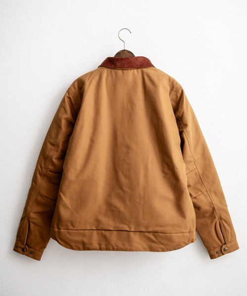 Carhartt（カーハート）の「Carhartt カーハート DUCK DETROIT JACKET  BLANKET LINED オーバーサイズ襟コーデュロイデトロイトジャケット（カバーオール・メンズ・ブラック/ブラウン・L/XL/M）」の14枚目の写真