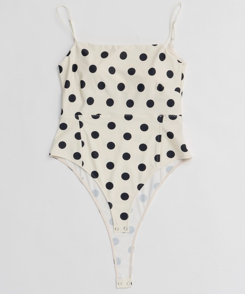 MAISON SPECIAL(メゾンスペシャル)の「【PRE-ORDER】Cup-in Dot Bodysuit/カップインドットボディースーツ(その他トップス・レディース・ホワイト/ベージュ/ブラック・FREE)」の18枚目の写真
