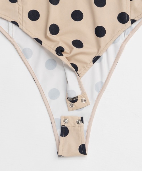 MAISON SPECIAL(メゾンスペシャル)の「【PRE-ORDER】Cup-in Dot Bodysuit/カップインドットボディースーツ(その他トップス・レディース・ホワイト/ベージュ/ブラック・FREE)」の22枚目の写真