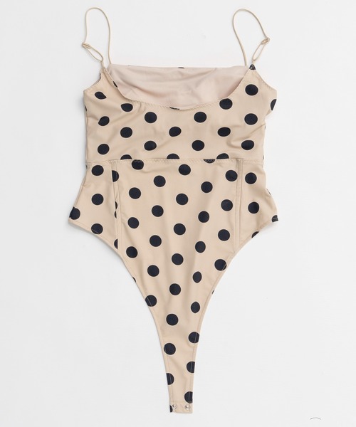 MAISON SPECIAL(メゾンスペシャル)の「【PRE-ORDER】Cup-in Dot Bodysuit/カップインドットボディースーツ(その他トップス・レディース・ホワイト/ベージュ/ブラック・FREE)」の20枚目の写真