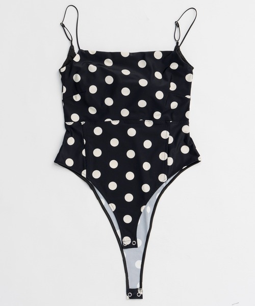 MAISON SPECIAL(メゾンスペシャル)の「【PRE-ORDER】Cup-in Dot Bodysuit/カップインドットボディースーツ(その他トップス・レディース・ホワイト/ベージュ/ブラック・FREE)」の4枚目の写真