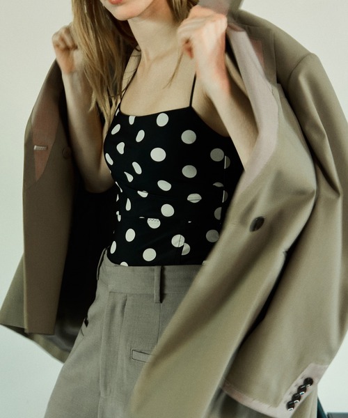 MAISON SPECIAL(メゾンスペシャル)の「Cup-in Dot Bodysuit/カップインドットボディースーツ(その他トップス・レディース・ホワイト/ベージュ/ブラック・FREE)」の10枚目の写真