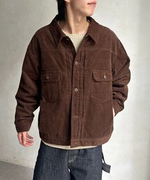 裏キルトコーデュロイトラッカージャケット