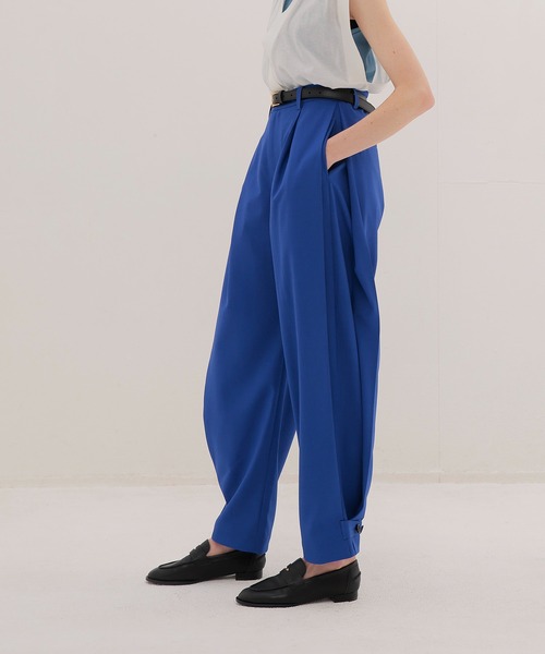 DRESSLAVE（ドレスレイブ）の「side volume tuck pants(サイドボリュームタックパンツ)（その他パンツ・レディース・ホワイト/ブルー・36/38）」の18枚目の写真