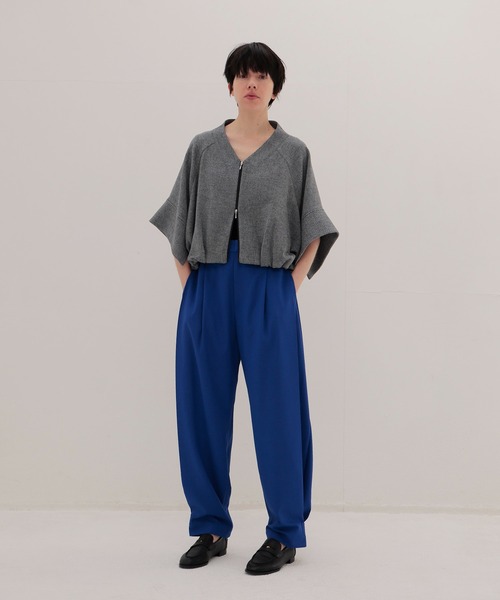 DRESSLAVE（ドレスレイブ）の「side volume tuck pants(サイドボリュームタックパンツ)（その他パンツ・レディース・ホワイト/ブルー・36/38）」の9枚目の写真