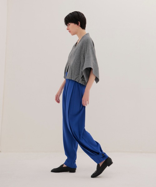 DRESSLAVE（ドレスレイブ）の「side volume tuck pants(サイドボリュームタックパンツ)（その他パンツ・レディース・ホワイト/ブルー・36/38）」の10枚目の写真
