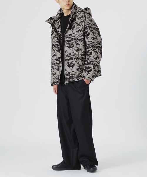 LOVELESS（ラブレス）の「ジャカードフーディーダウン（ダウンジャケット/コート・メンズ・チャコールグレー・L/M）」の3枚目の写真