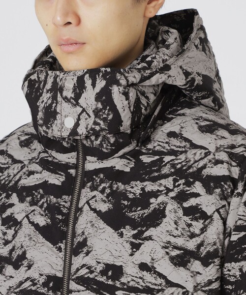 LOVELESS（ラブレス）の「ジャカードフーディーダウン（ダウンジャケット/コート・メンズ・チャコールグレー・L/M）」の9枚目の写真