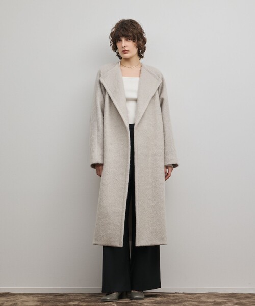 GRACE CONTINENTAL（グレースコンチネンタル）の「シャギードルマンコート（その他アウター・レディース・グレー/ブラック・36）」の3枚目の写真