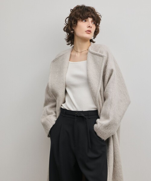 GRACE CONTINENTAL（グレースコンチネンタル）の「シャギードルマンコート（その他アウター・レディース・グレー/ブラック・36）」の7枚目の写真