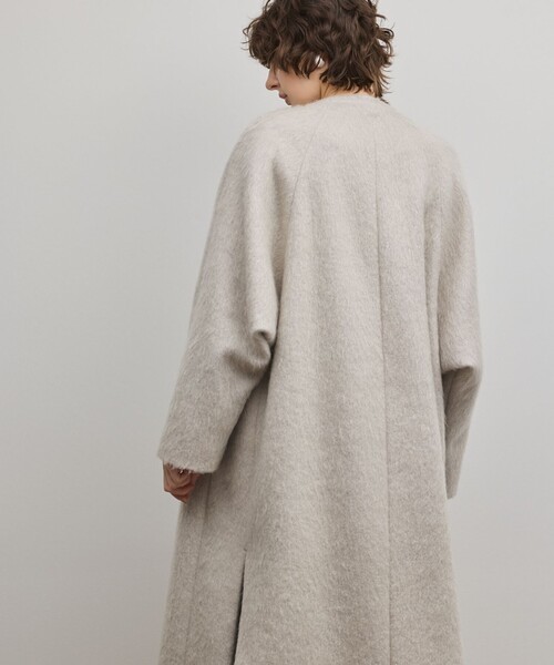 GRACE CONTINENTAL（グレースコンチネンタル）の「シャギードルマンコート（その他アウター・レディース・グレー/ブラック・36）」の9枚目の写真