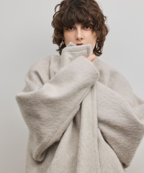 GRACE CONTINENTAL（グレースコンチネンタル）の「シャギードルマンコート（その他アウター・レディース・グレー/ブラック・36）」の10枚目の写真