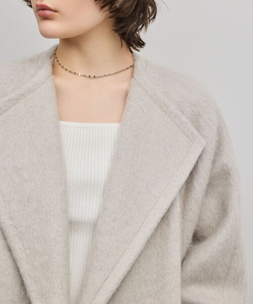 GRACE CONTINENTAL（グレースコンチネンタル）の「シャギードルマンコート（その他アウター・レディース・グレー/ブラック・36）」の11枚目の写真