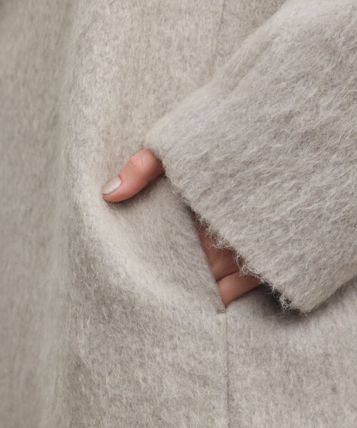 GRACE CONTINENTAL（グレースコンチネンタル）の「シャギードルマンコート（その他アウター・レディース・グレー/ブラック・36）」の12枚目の写真