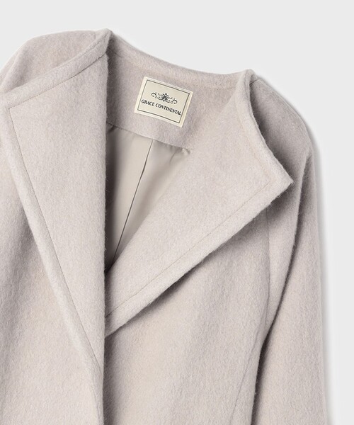 GRACE CONTINENTAL（グレースコンチネンタル）の「シャギードルマンコート（その他アウター・レディース・グレー/ブラック・36）」の18枚目の写真