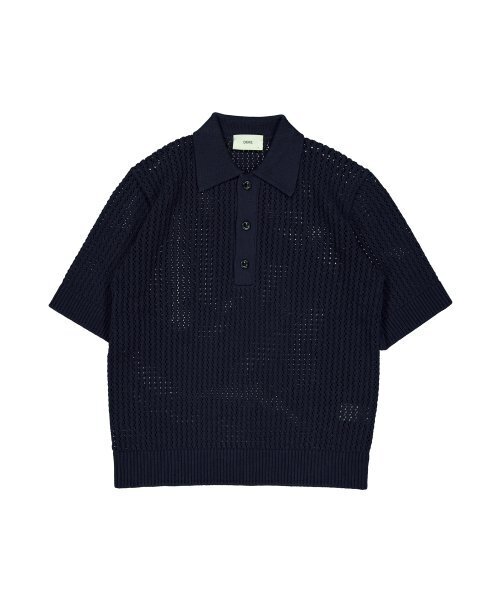 DGRE(ディグレ)の「ロープ半袖コットンニットネイビー(ニット/セーター・メンズ・その他・MEDIUM/LARGE/X-LARGE)」の1枚目の写真