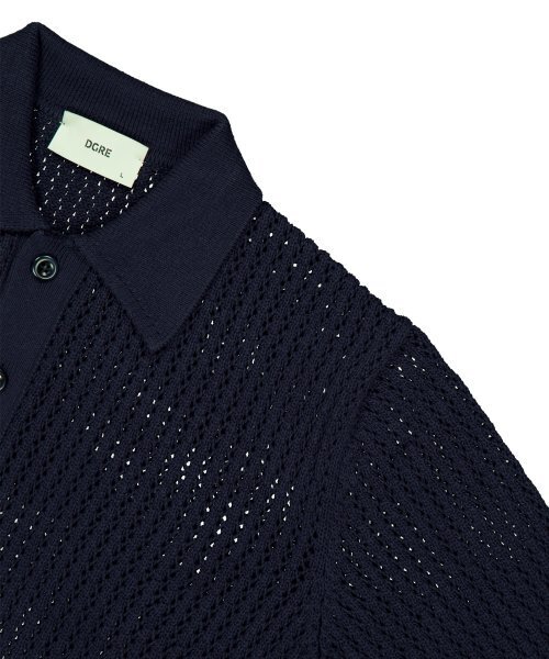 DGRE(ディグレ)の「ロープ半袖コットンニットネイビー(ニット/セーター・メンズ・その他・MEDIUM/LARGE/X-LARGE)」の5枚目の写真