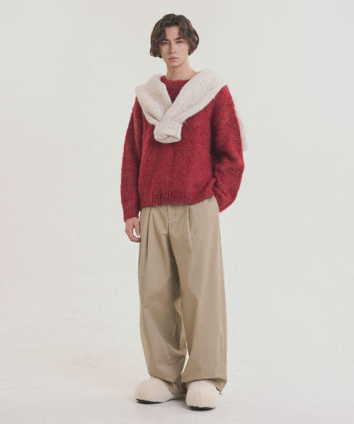 NOISE(ノイズ)の「カラーリングブラシドオーバーサイズニット - レッド(ニット/セーター・レディース・その他・MEDIUM/LARGE)」の2枚目の写真