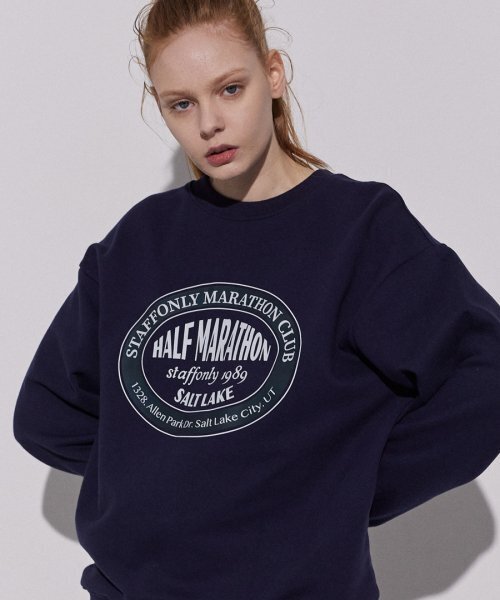 STAFF ONLY(スタッフオンリー)の「CIRCLE FRONT SWEATSHIRTS (NAVY)(スウェット・レディース・その他・SMALL/MEDIUM/LARGE)」の1枚目の写真