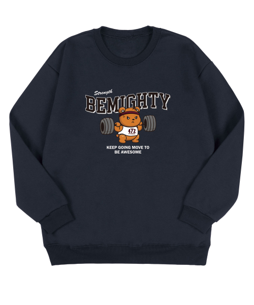 BEMIGHTY（ビーマイティー）の「バベルベア オーバーサイズ 特殊裏毛 スウェットシャツ [ブラック]（スウェット・メンズ・その他・MEDIUM/LARGE/X-LARGE/XX-LARGE）」の3枚目の写真