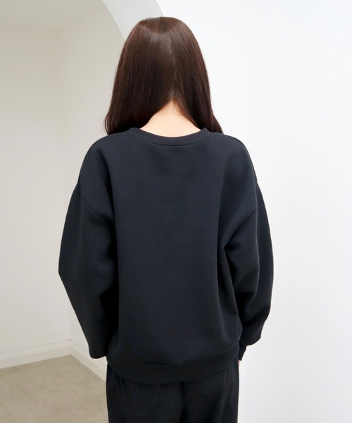 CECIL McBEE（セシルマクビー）の「ラウンドロゴプルオーバー（スウェット・レディース・グレー/アイボリー/ブラック・MEDIUM/LARGE）」の14枚目の写真