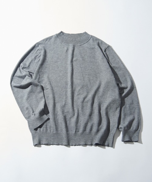 MAISON CLUB（メゾンクラブ）の「【MAISON CLUB】Super High Gauge Mock Neck Knit　/　スーパーハイゲージモックネックニット　セーター（ニット/セーター・メンズ・ネイビー/グリーン/グレー・FREE）」の22枚目の写真