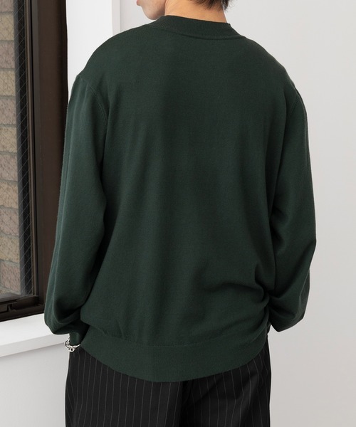 MAISON CLUB（メゾンクラブ）の「【MAISON CLUB】Super High Gauge Mock Neck Knit　/　スーパーハイゲージモックネックニット　セーター（ニット/セーター・メンズ・ネイビー/グリーン/グレー・FREE）」の8枚目の写真
