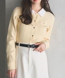 31 Sons de mode | 2025秋冬新作 襟付きケーブルカーディガン(カーディガン/ボレロ)