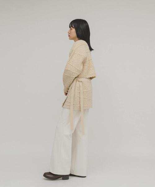 KBF（ケイビーエフ）の「MIXケーブルラップスカート（スカート・レディース・ブラウン/ベージュ/グレー・ONE）」の16枚目の写真
