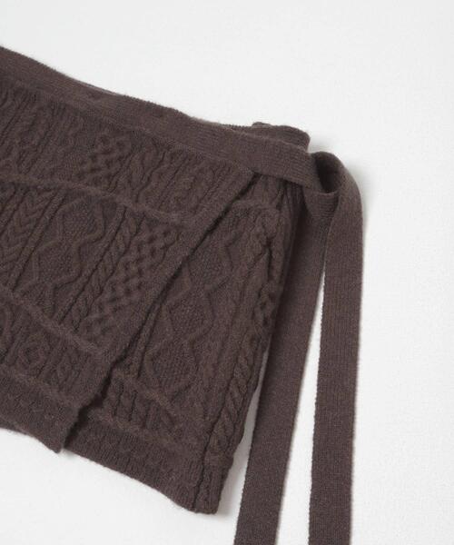 KBF（ケイビーエフ）の「MIXケーブルラップスカート（スカート・レディース・ブラウン/ベージュ/グレー・ONE）」の10枚目の写真