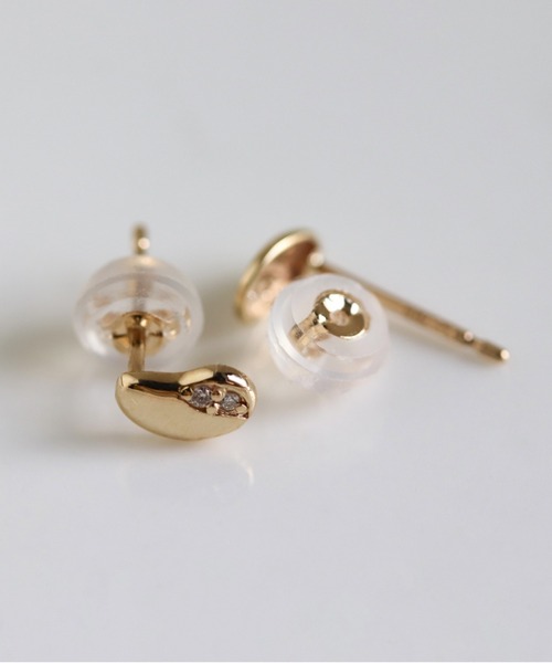 ダイヤモンド ビーンズ ピアス | K10YG（ピアス（両耳用））｜cui-cui