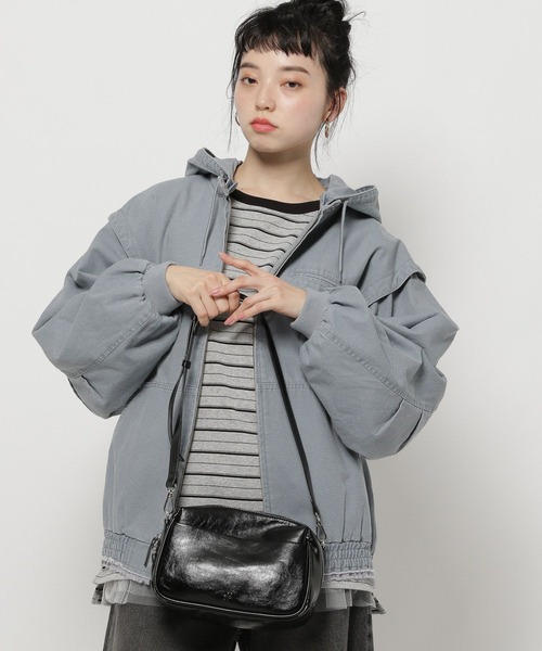 niko and...（ニコアンド）の「オリジナル2WAYお財布ショルダーバッグ（ショルダーバッグ・レディース・その他1/その他2/ブラック/ブルー・0）」の5枚目の写真