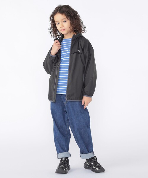 SHIPS（シップス）の「SHIPS KIDS:100～130cm /〈撥水/洗濯機可能〉ジップアップ パーカ（パーカー・キッズ・ブラック/ネイビー・100/110/120/130）」の6枚目の写真